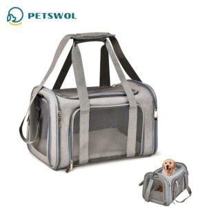 PETSWOL Cat Carriers Dog Carrier for Small Medium Cats Dogs Puppies_0