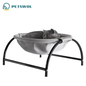 PETSWOL Elevated Cat Bed Dog Bed Pet Hammock Bed_0