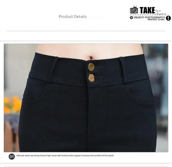 Autumn Outdoor Wear Base Pants Women Slim Fit Thin Section Tight Black Pants High Waist Small Foot Pencil