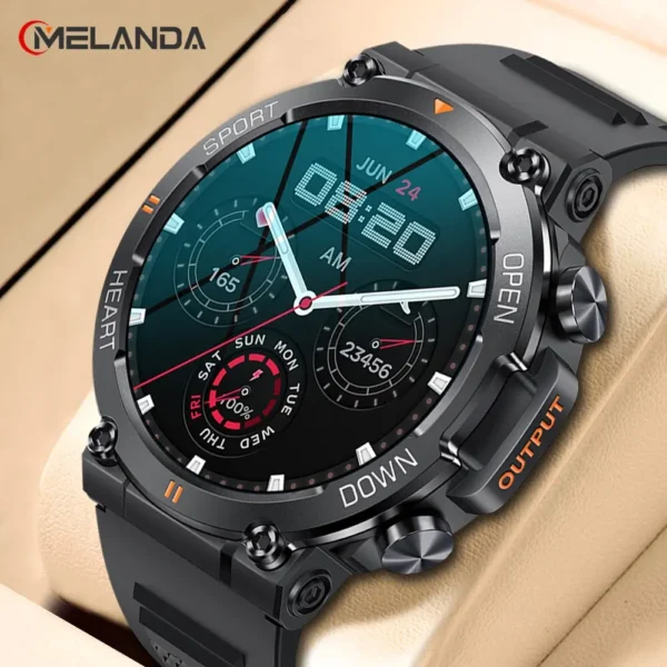 Smart Watch Men Sports Fitness Tracker Heart Monitor 400mAh Smartwatch For Android IOS K56